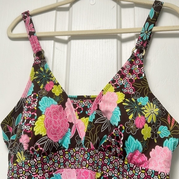 MOTHERHOOD Tankini Swim Top Sz Large - Picture 2 of 6